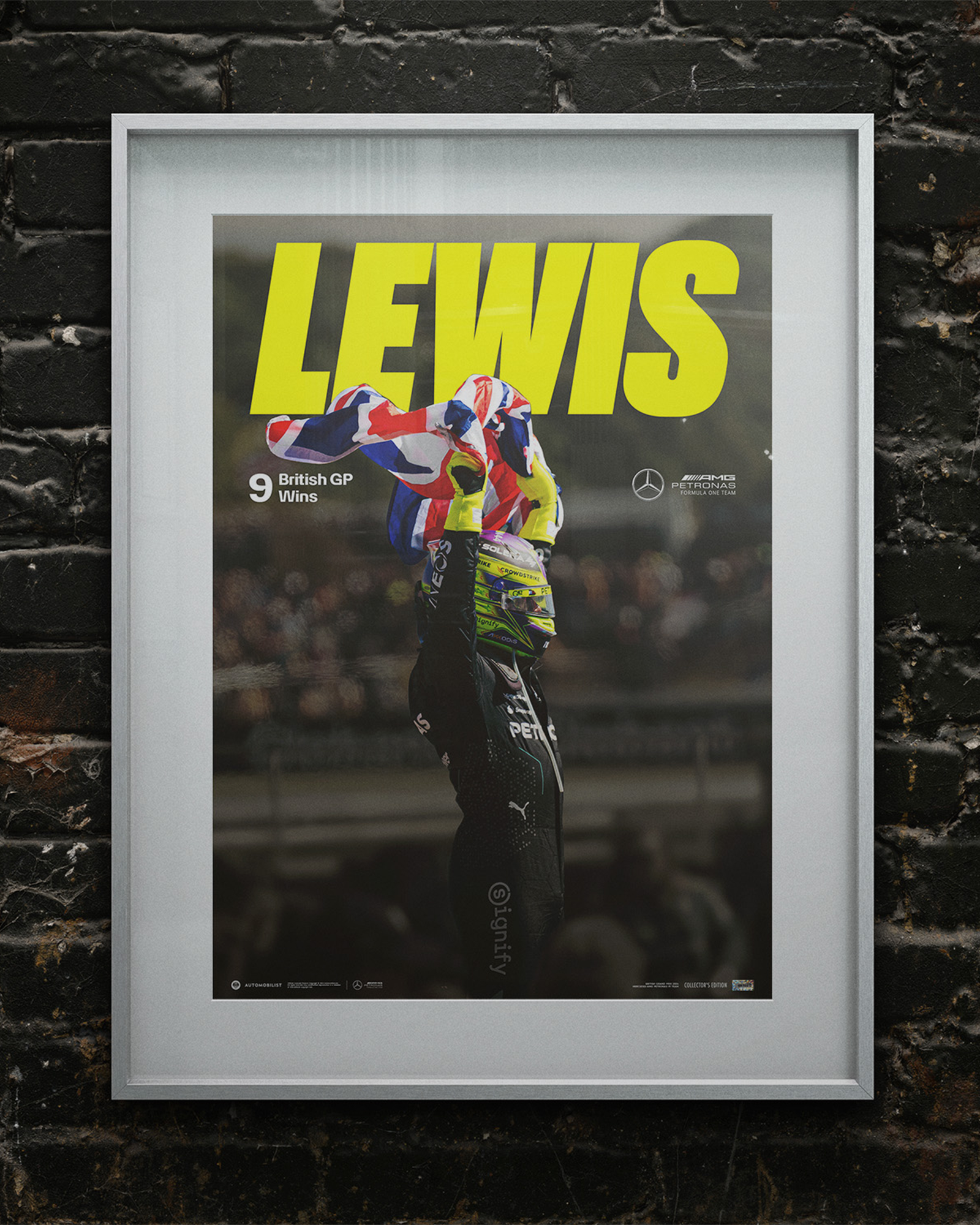 Lewis Hamilton 2024 Silverstone Poster