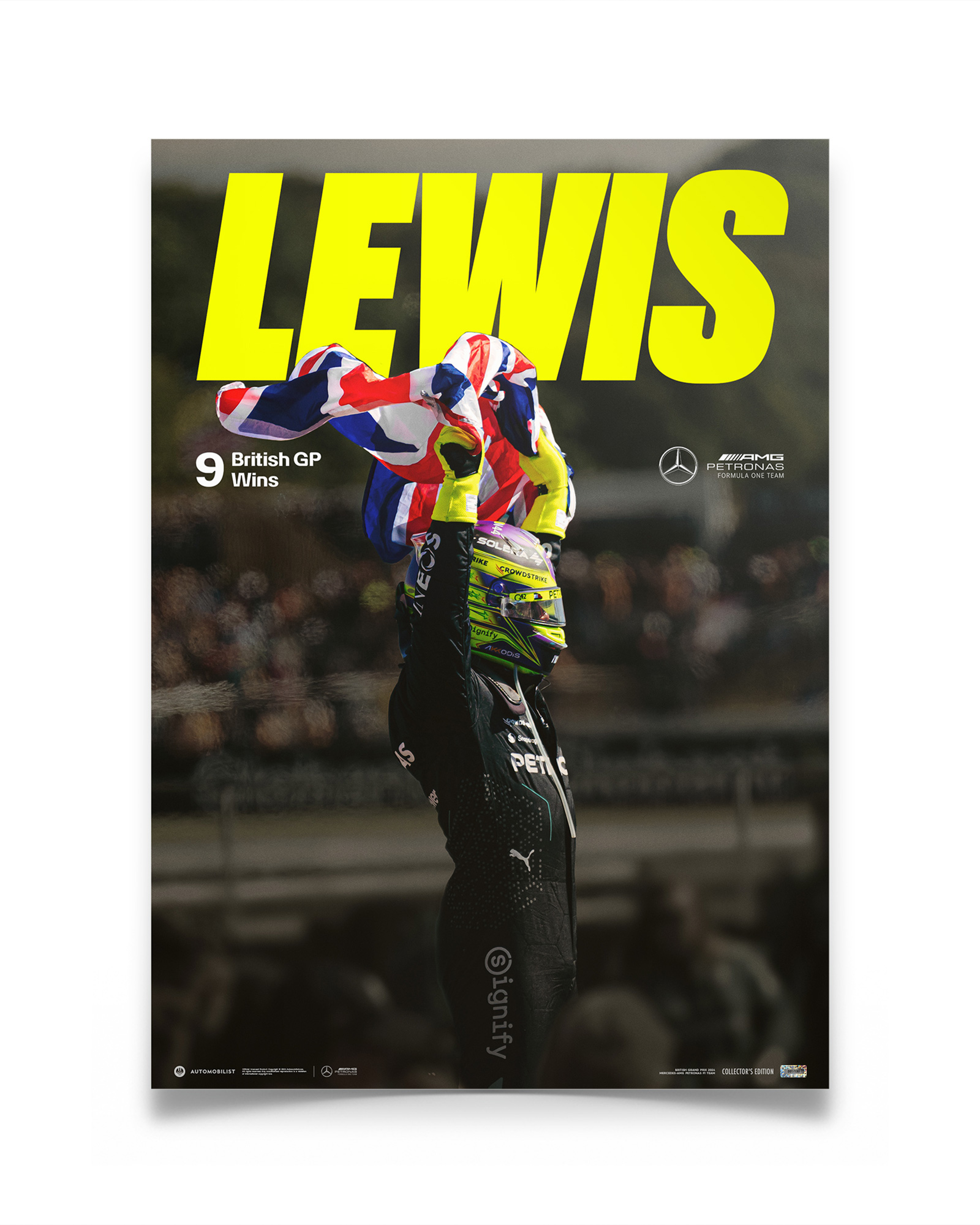 Lewis Hamilton 2024 Silverstone Poster