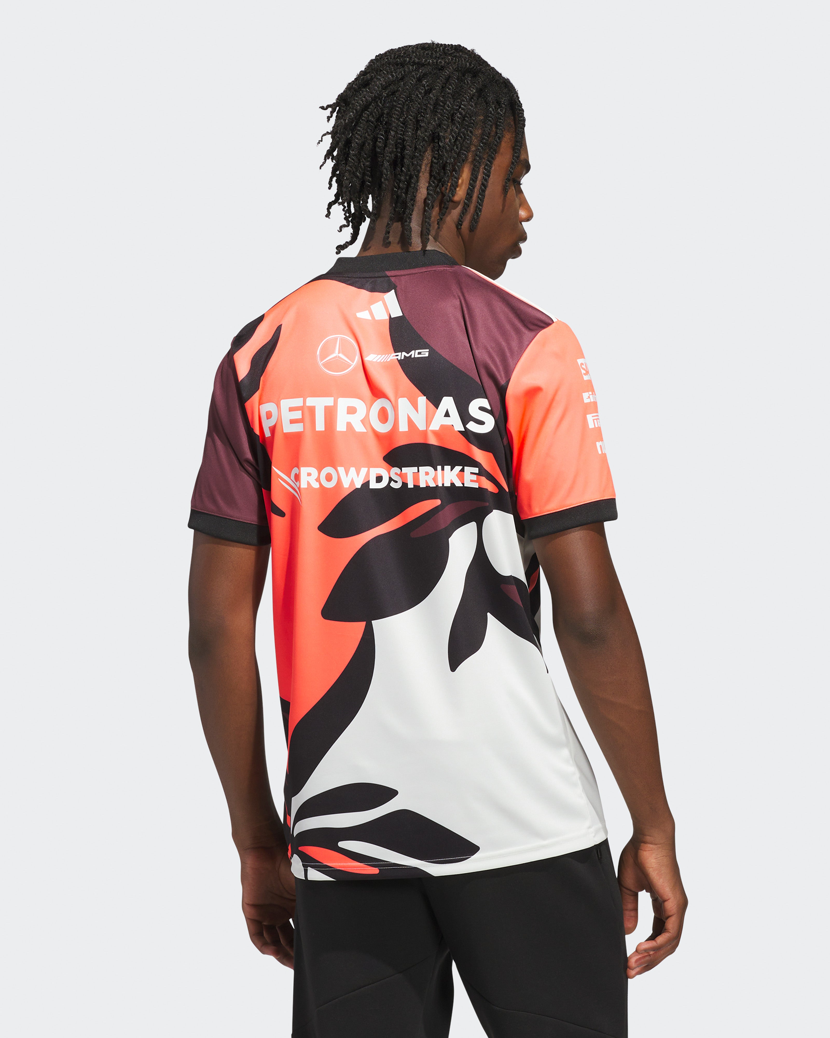 Mens 2025 Miami Team Driver Tee Floral | Official Mercedes-AMG