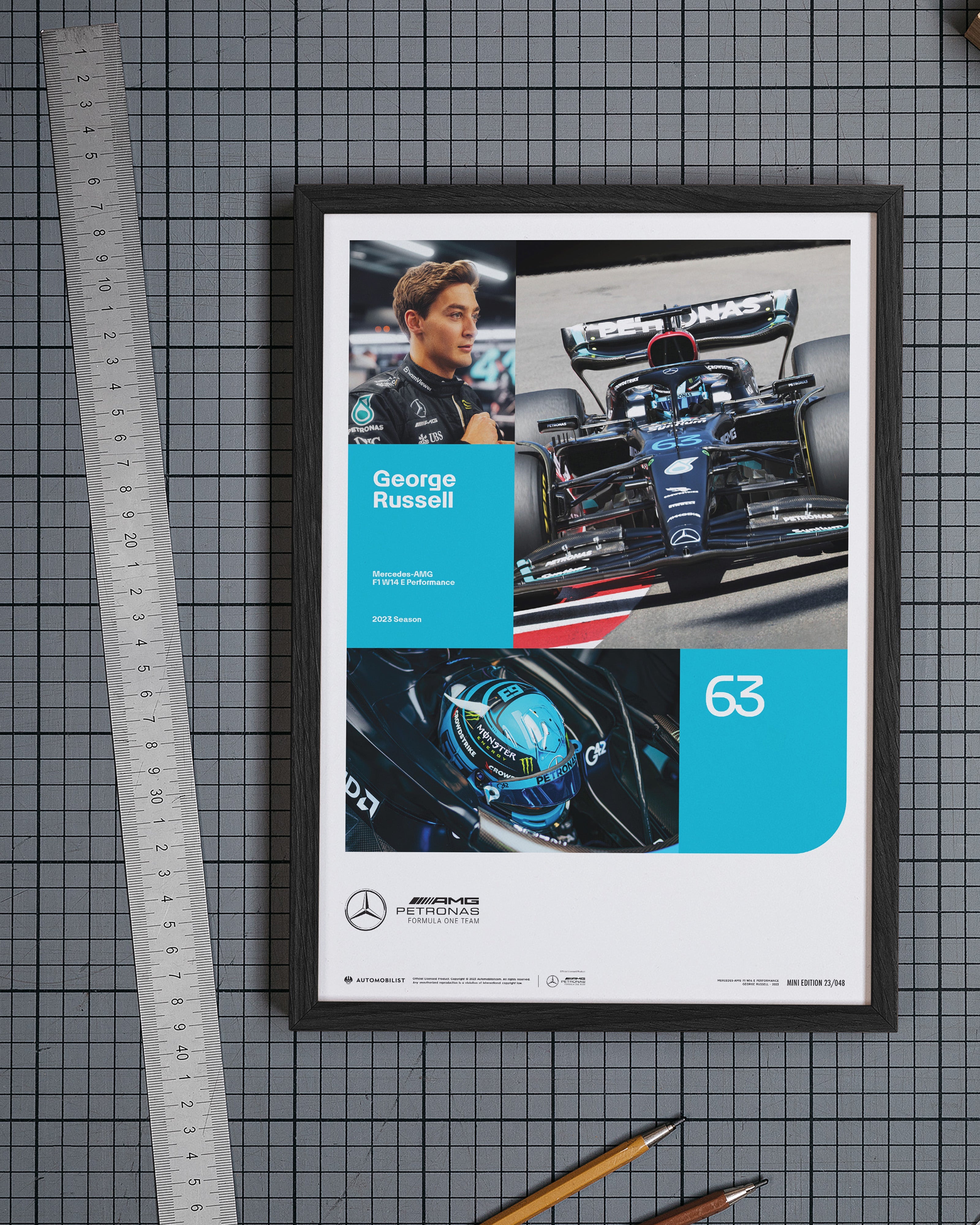 George Russell 2023 Poster | Official Mercedes-AMG PETRONAS