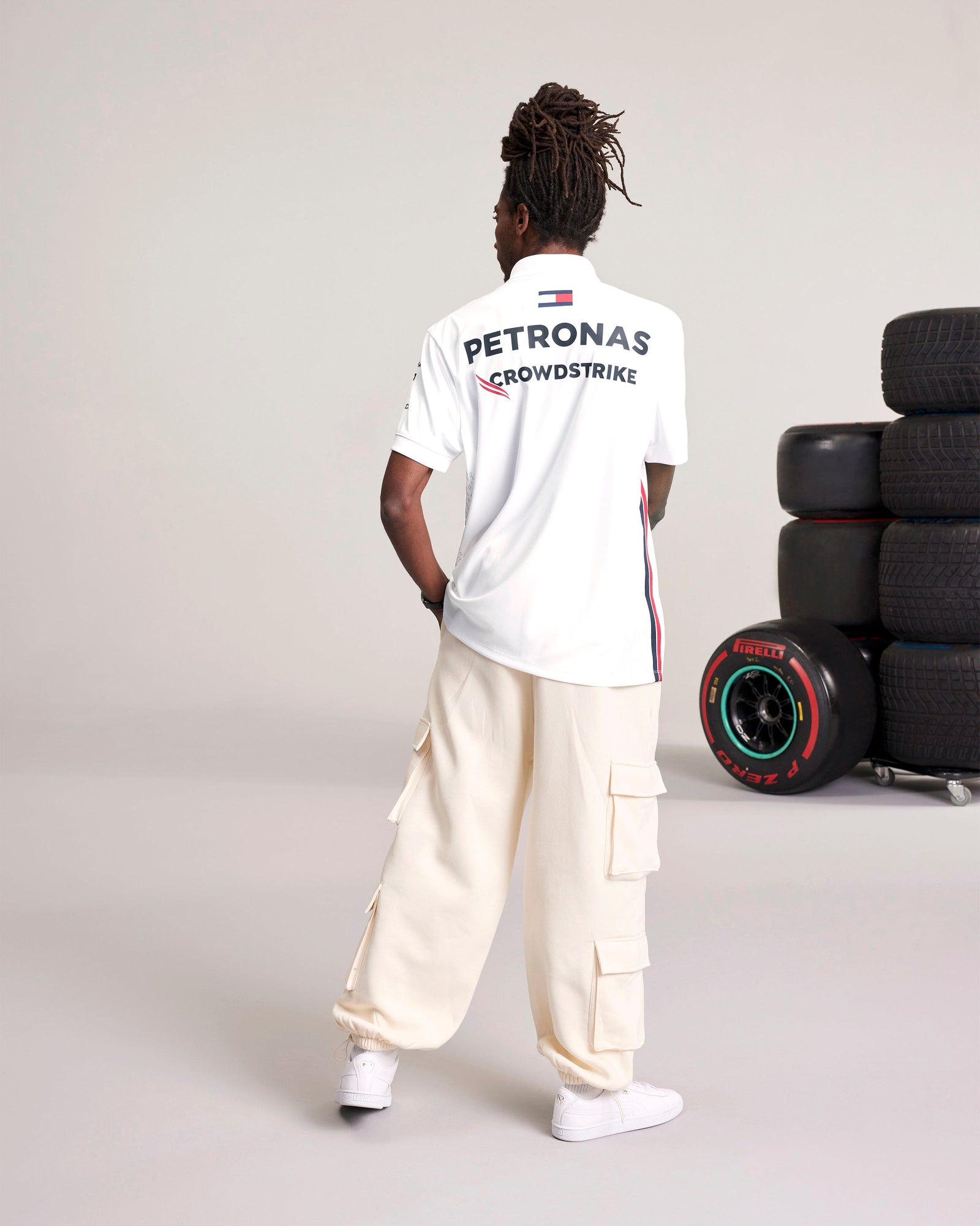 Mercedes AMG Petronas F1 2022 Team Polo - White